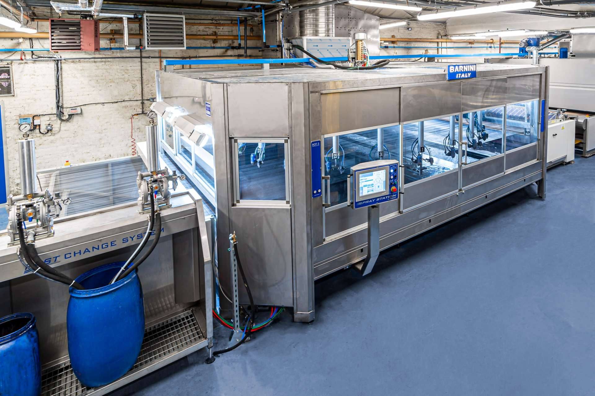 More environmentally friendly leather spraying according to Barnini